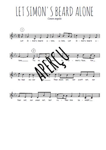 Let Simon beard alone